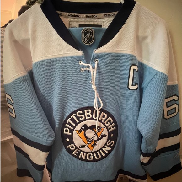 Mario Lemieux Pittsburgh Penguins Winter Classic Jersey - Picture 1 of 2